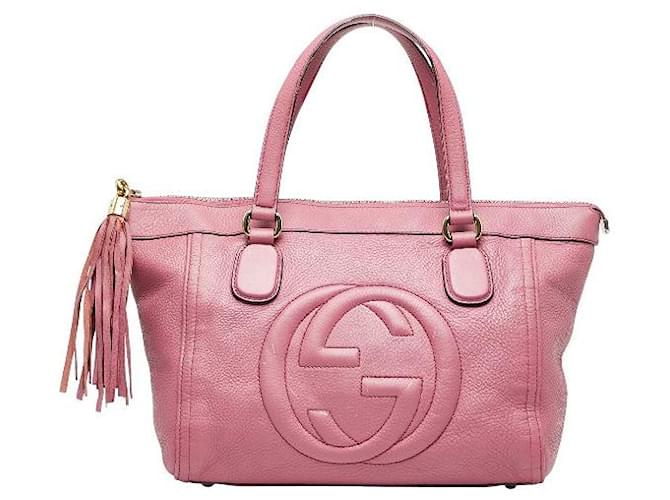 【GUCCI】SOHO TASSEL HAND BAG Gucci Soho Leather Flap Shoulder Bag Black Gold Tassel New