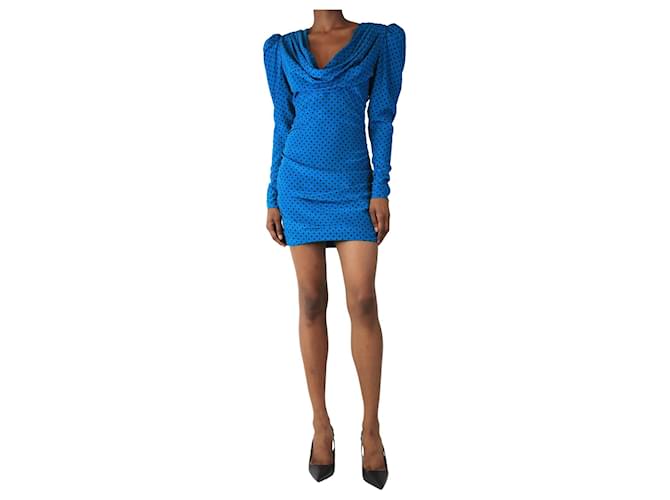 adrianna papell blue sequin dress ADRIANNA PAPELL AP1E210884 PETITE BEADED MERMAID DOLMAN SLEEVE main image 0