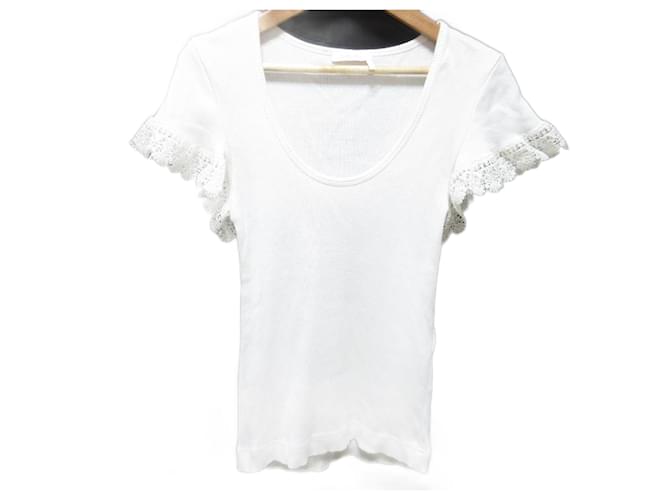 Chloé See By Chloe Knit Top White Cotton ref.2615712 - Joli Closet