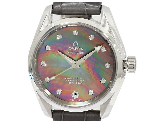 Omega Seamaster Aqua Terra Master Co-Axial Stainless Steel Watch Black ...