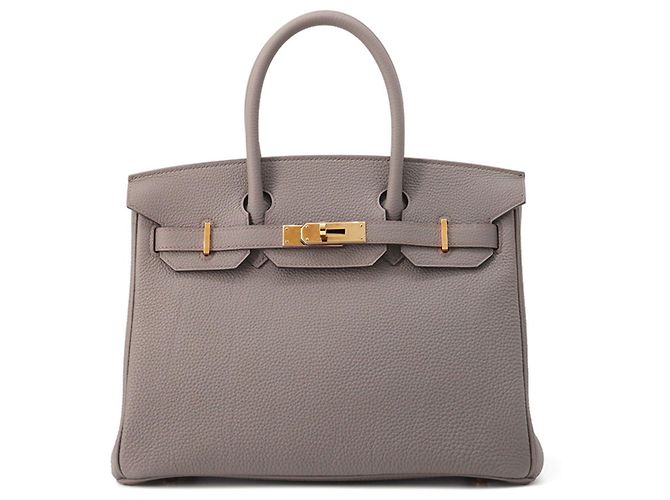 Hermès Hermes Birkin 30 Handbag in Etain Grey Leather ref.2639838 ...