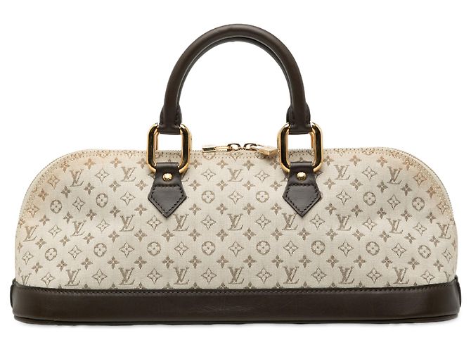 Li Alma Louis Vuitton Brown Monogram Mini Lin Alma Horizontal - Joli Closet
