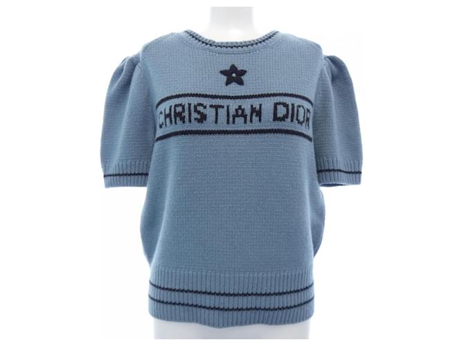 Christian Dior Cashmere Blend Knitwear Blue ref.JC2643622 (Sold