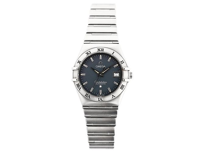 Omega Constellation 1592.40.00 SS x SS AT Watch with Blue Dial Navy ...