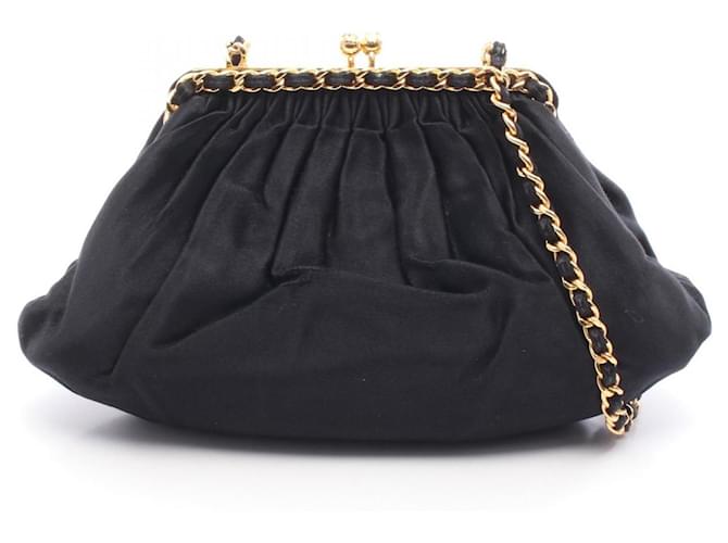 Chanel Black Shoulder Bag Cloth ref.2659707 - Joli Closet