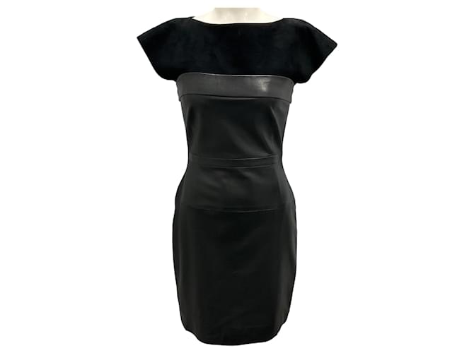 black trapeze mini dress F/W 2002 GUCCI by Tom Ford Black Silk Lacing Mini Dress – ARCHIVE main image 1