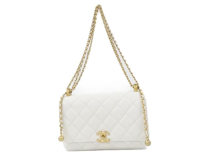 Chanel AP2289 Chain Wallet White Leather ref.2676009 - Joli Closet