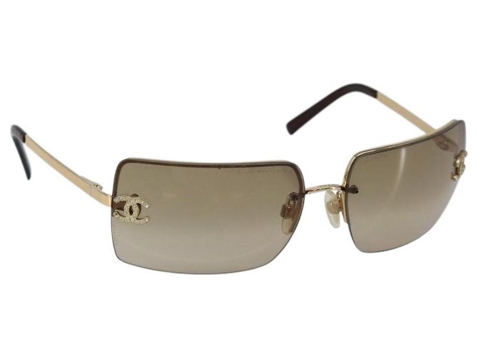CHANEL Sunglasses plastic Brown CC Auth BA13437M CHANEL Sunglasses plastic Brown CC Auth BA13437M | eBay main image 3