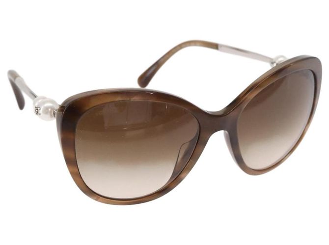 CHANEL Sunglasses plastic Brown CC Auth BA8711V ref.2704504  display picture 1