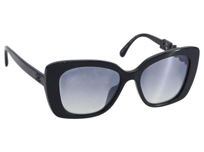 CHANEL Square Shape Eyewear Sunglasses plastic Navy 5422-B-A  display picture 3