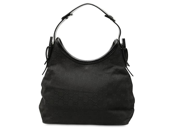 Gucci GG Canvas One-Shoulder Bag Black Leather Cloth ref.2713900