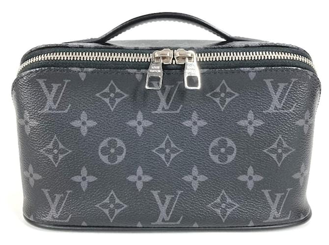 Louis Vuitton Monogram Eclipse Toiletry Bag Black Cloth ref