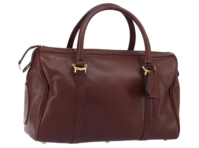 バッグ Vintage Cartier suede leather Boston bag Cartier Suede Boston Bag