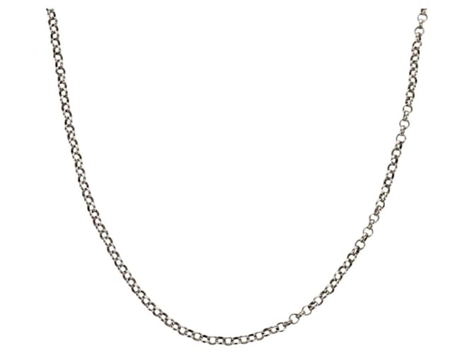 Chrome Hearts Roll Chain Necklace Ag925 Silver Auth 157998SAM