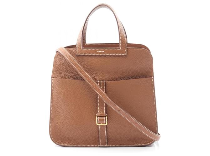 Hermes Hermès Arzan 25 Handbag Brown Leather ref.JC2736232 (Sold