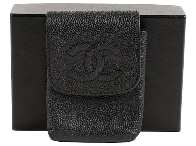 chanel cigarette case Pre-Owned 2000 chain-link | Green CHANEL Cigarette Case Beige Coco