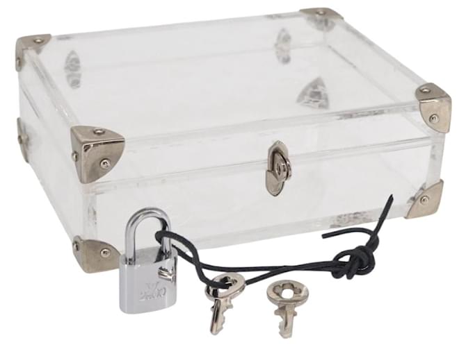 LOUIS VUITTON Monogram Love Message Mini Trunk Plastic Clear