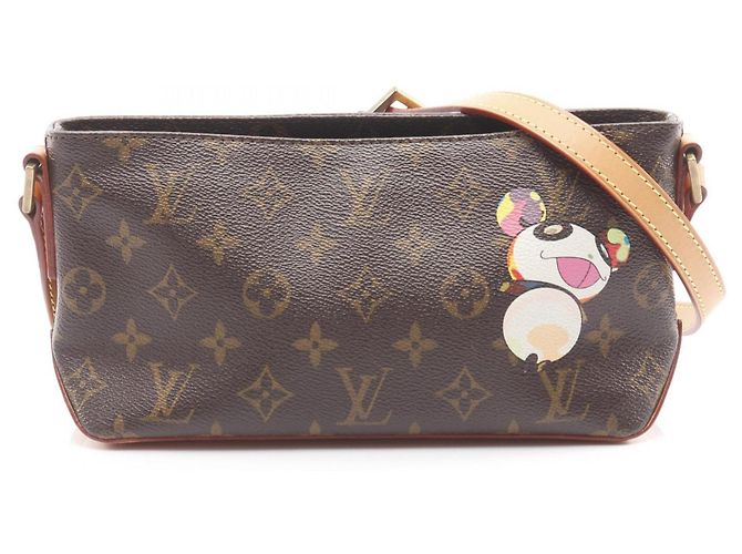 Louis Vuitton Panda Trotter Monogram Brown Multicolor Canvas Leather Belt Louis Vuitton Trotter Shoulder Bag, Coated Canvas and  main image 2