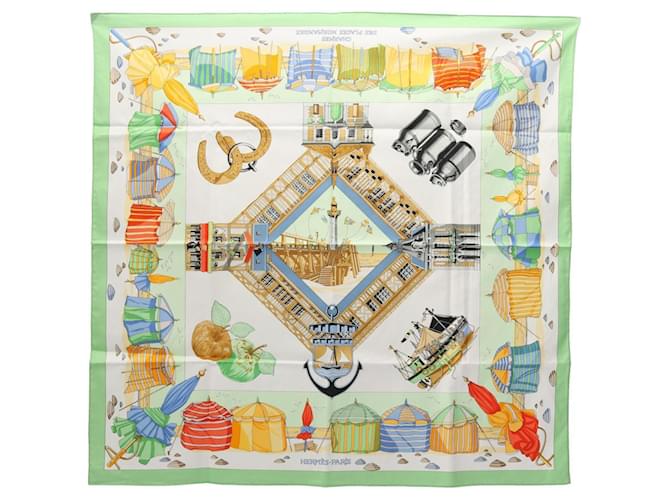 Hermès Carré 70 Charmes des Plages Normandes Scarf Multiple colors