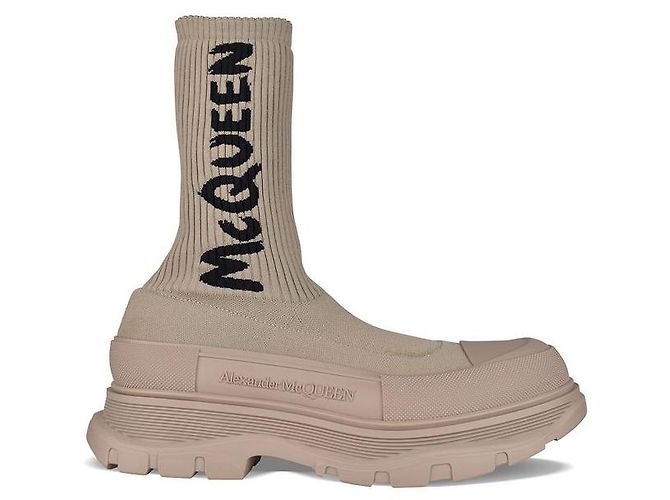 Alexander Mcqueen Graffiti Tread Slick Boots (Sold) - Joli Closet