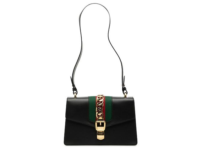Gucci Sherry Line Sylvie Shoulder Bag White Multiple colors Leather ref ...