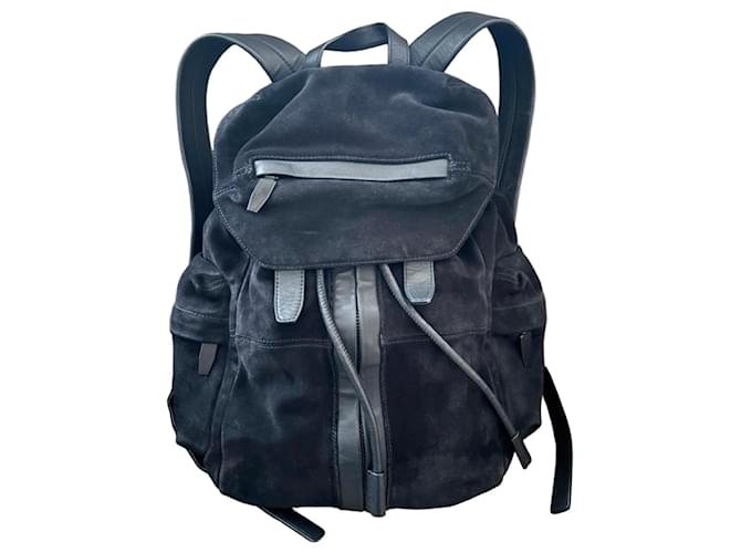 Alexander Wang Marti Backpack made of black suede and leather Deerskin ref.2906158 - Joli Closet Alexander Wang Marti Backpack made of black suede and leather Deerskin ref.2906158 - Joli Closet