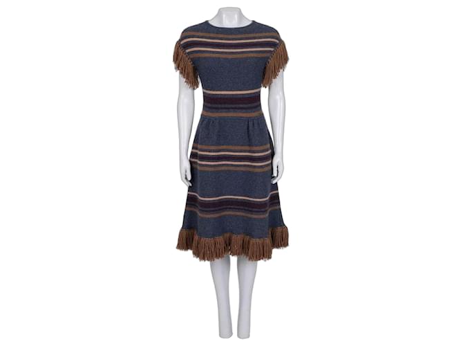 NWOT Chanel Dallas Cashmere Fringe Dress -Sz. S pre-owned ref.3100558 -  Joli Closet