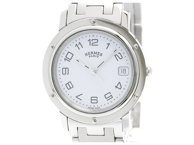 Hermès HERMES Clipper Stainless Steel Quartz Men display picture 2