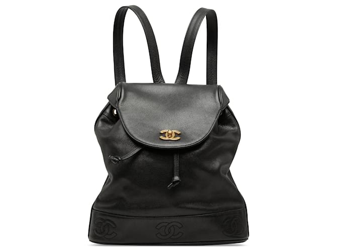c&c leather backpack CHANEL Classic CC Mini Quilted Caviar White Exterior Bottom Discolored Iridescent carry Gabrielle Backpack Small
