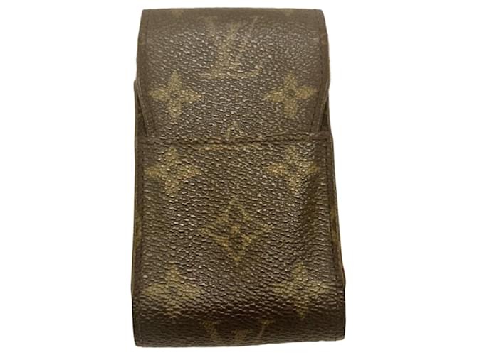 cigarette louis vuitton Monogram Canvas Case Brown Leather ref.3209305 Tailored with an elegant Pont Neuf fit Vintage Cigarette Case - Louis