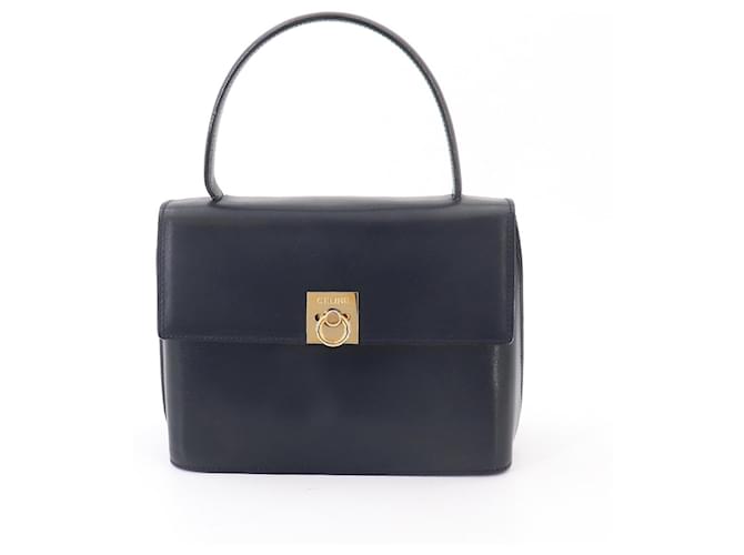 16 Céline Celine Navy Leather Handbag Navy blue ref.3211560 - Joli
