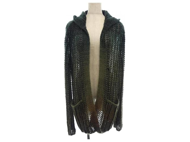 トップス Yves Saint Laurent cardigan Yves Saint Laurent Saint Laurent Cardigan Brown Black Green Cloth