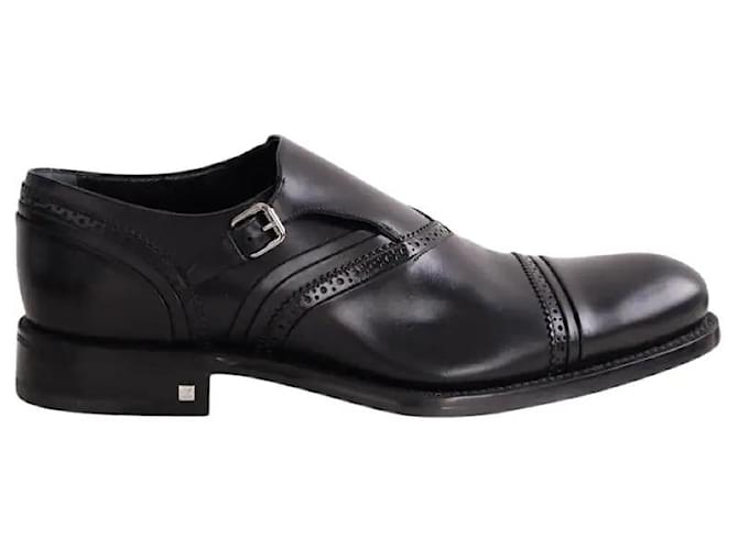 black louis vuitton dress shoes Louis Vuitton Men's Shoes Black Leather Dress Lace Up US 9.5
