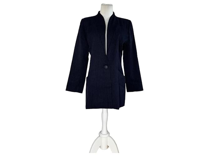 Chloé Vintage Chloe Wool Blazer Navy L Navy blue ref.3302095