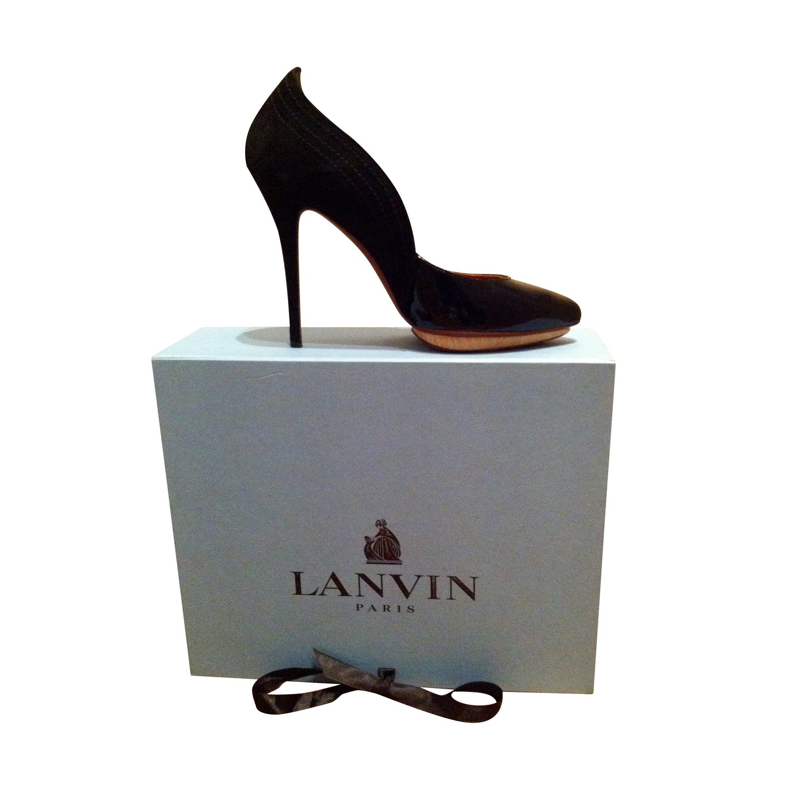 Lanvin Heels Black Patent leather ref.5546 - Joli Closet