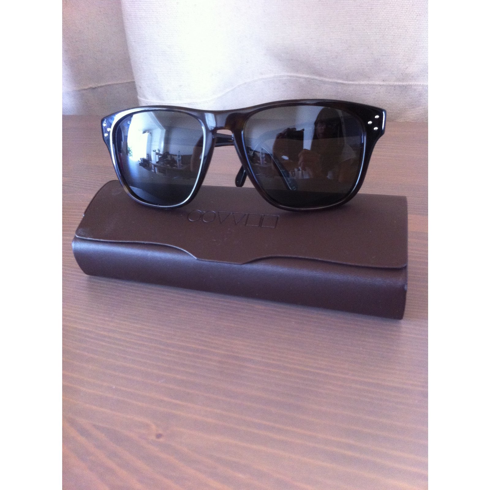 Oliver Peoples Sunglasses Brown Plastic  - Joli Closet