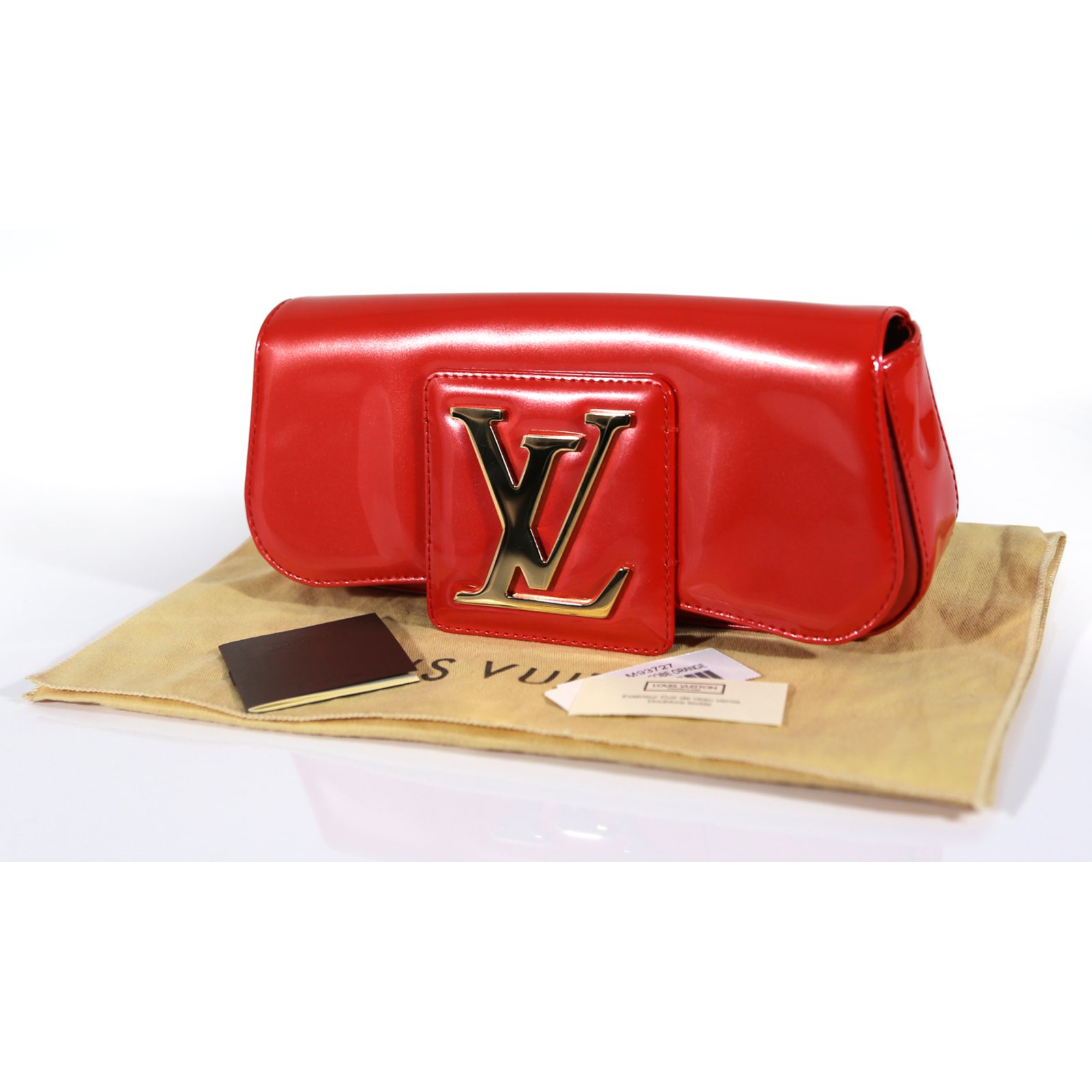 Sobe Louis Vuitton Clutch bags Orange Patent leather ref.6154 - Joli Closet