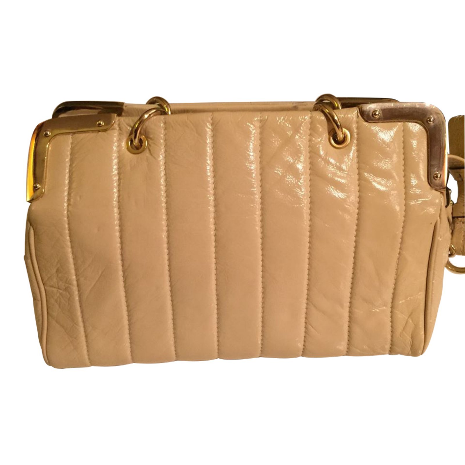 Luella Handbags Beige Patent leather ref.7283 - Joli Closet