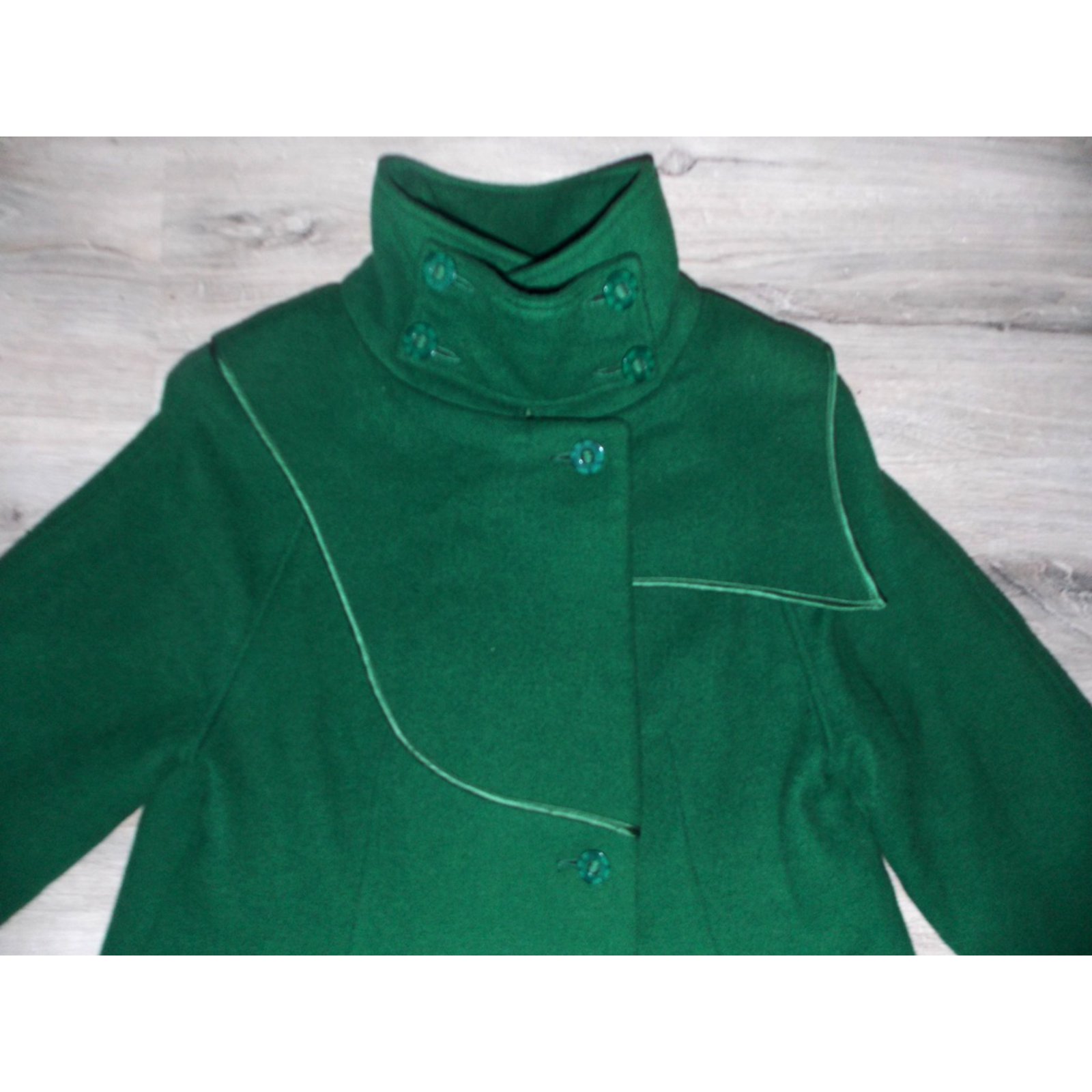 Autre Marque Manteau Et Dieu Cr?�a La Femme Laine Vert ref.8040 - Joli Closet