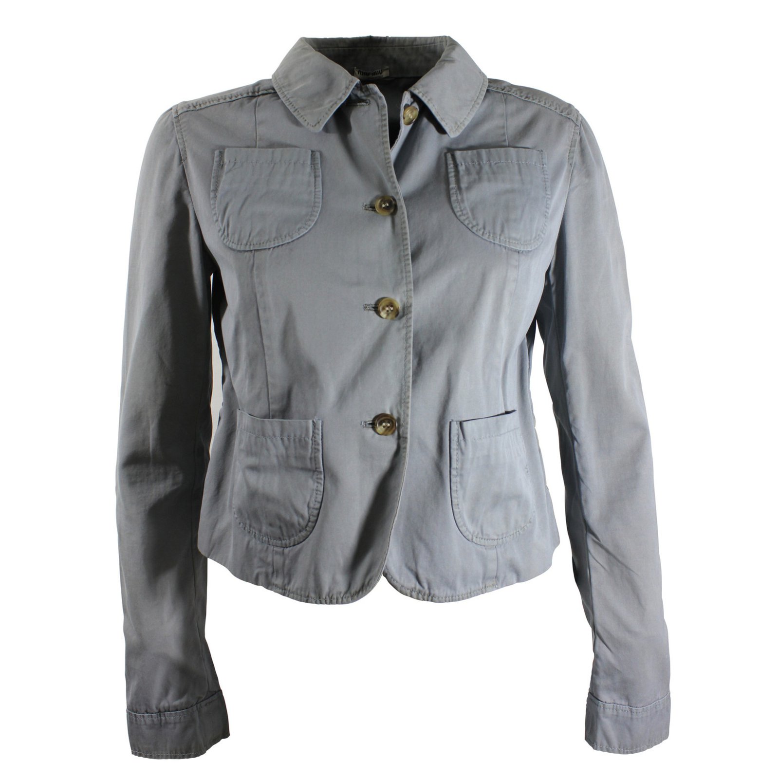 Miu Miu Jackets Grey Cotton ref.8435 - Joli Closet
