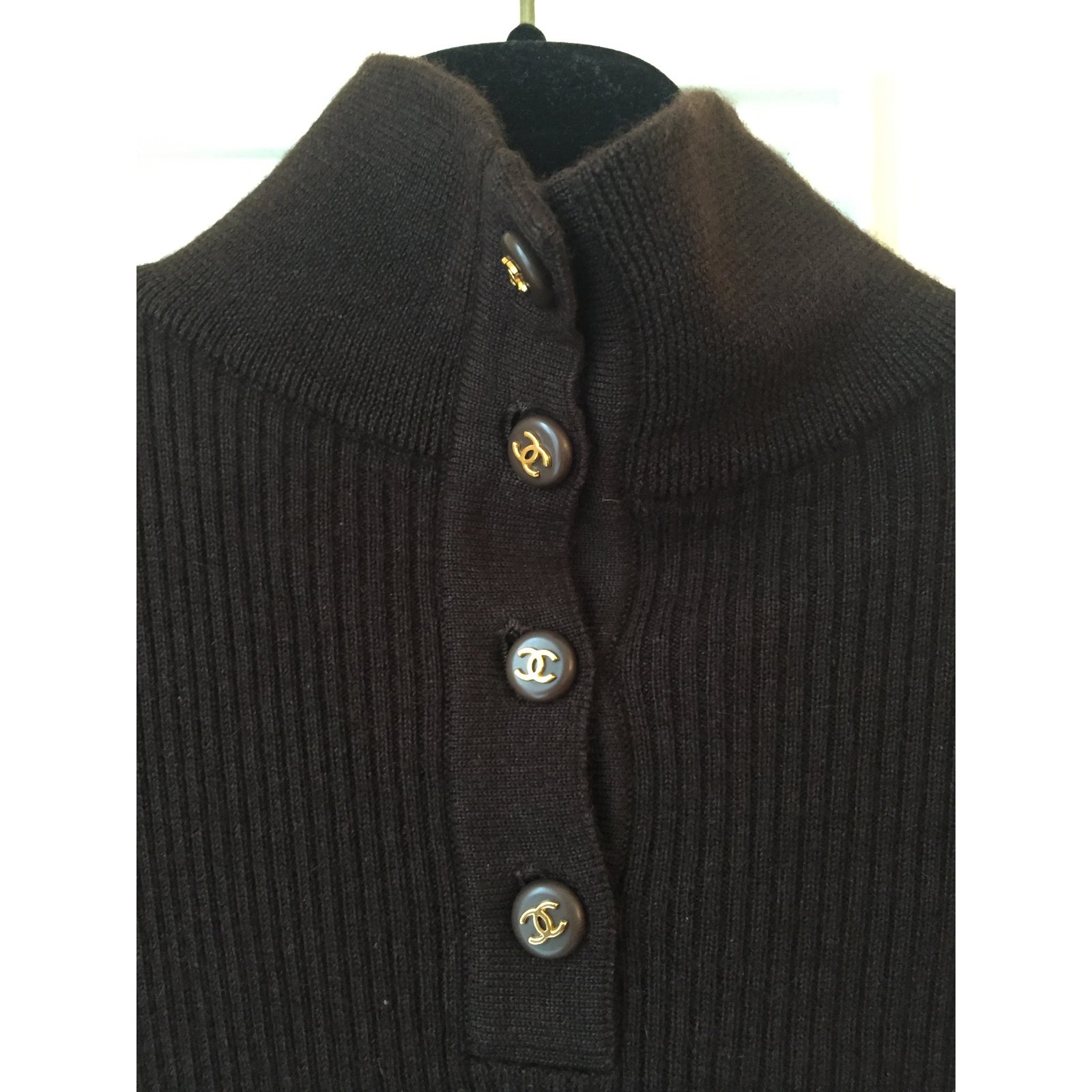 Chanel Knitwear Brown Cashmere ref.8507 - Joli Closet