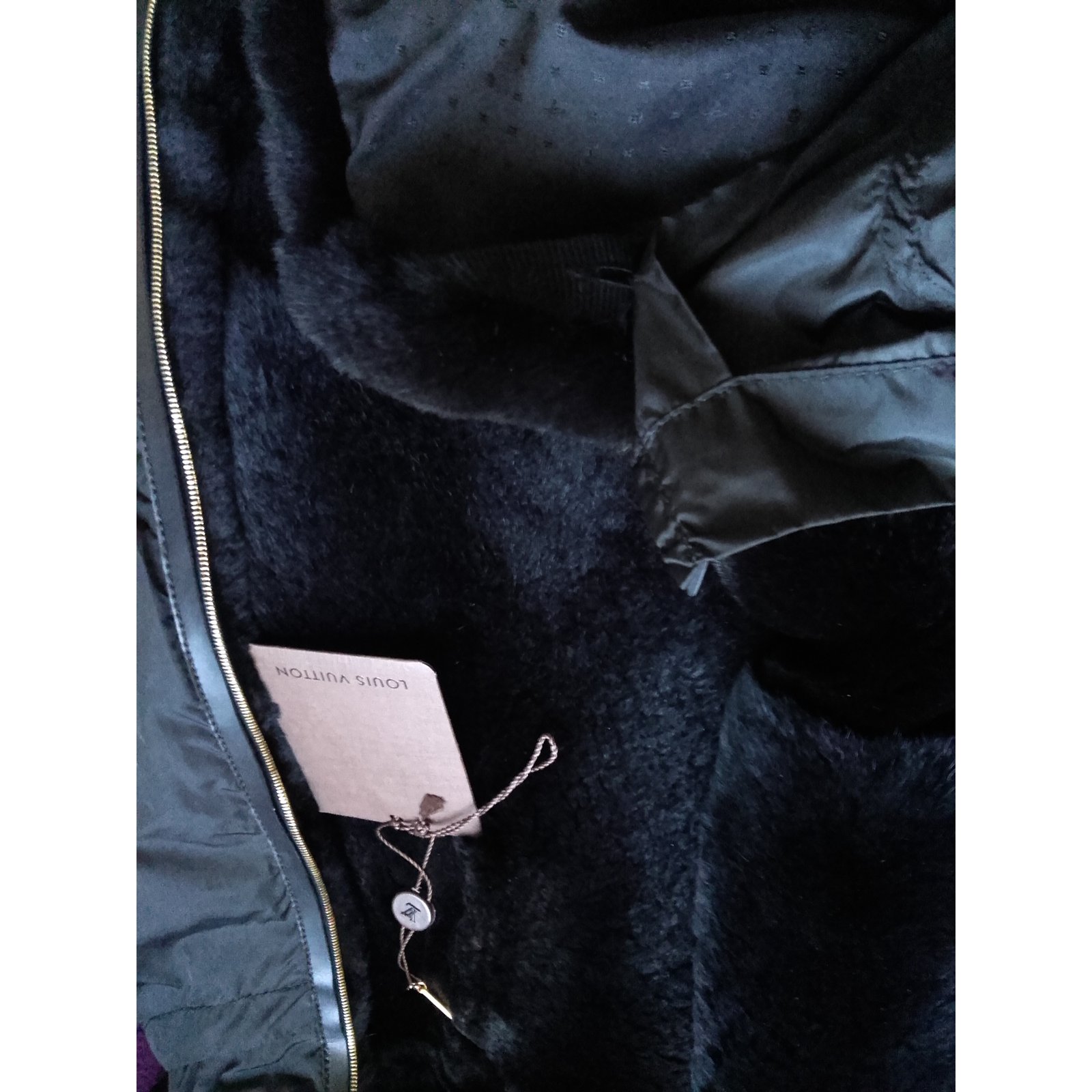 Louis Vuitton dark blue wool angora blend classic coat with gold buttons sz  38 ref.661675 - Joli Closet