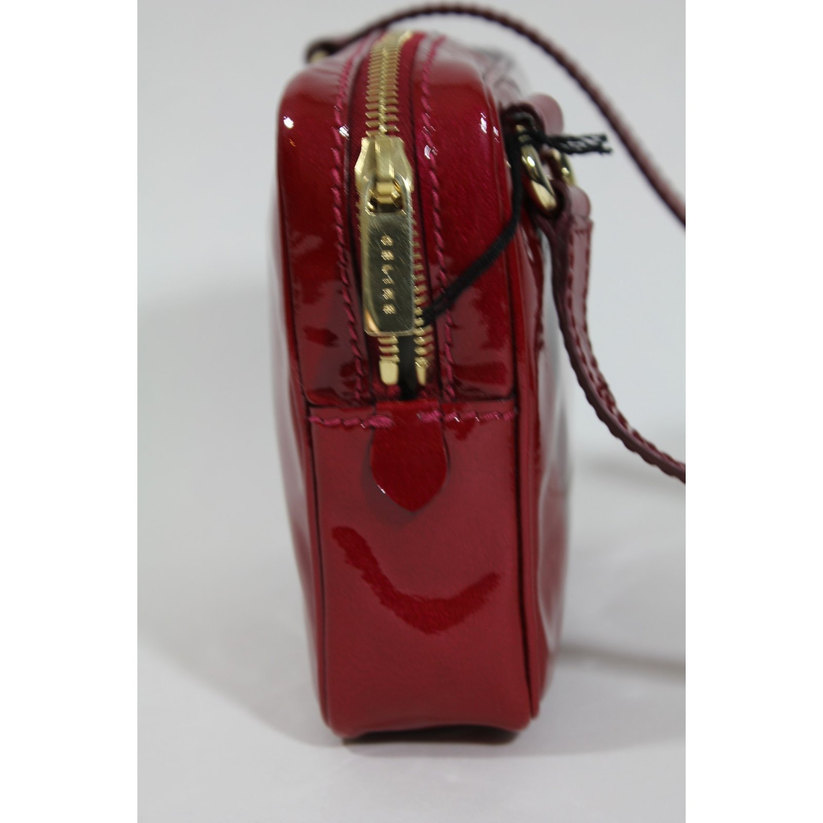 Céline Celine red python snakeskin leather flap top removable strap  shoulder bag clutch Exotic leather ref.990715 - Joli Closet