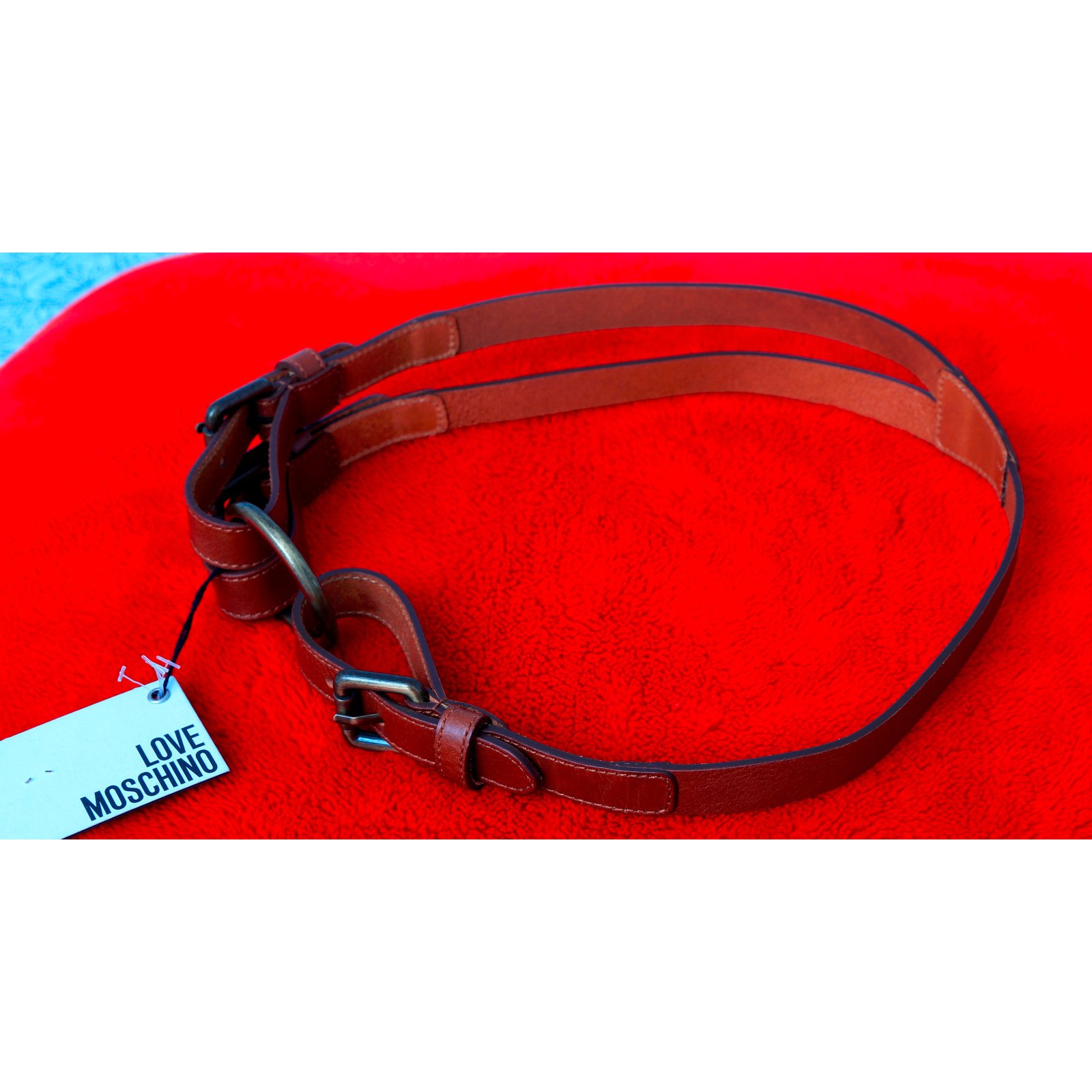 Moschino Belts Brown Leather ref.10040 - Joli Closet