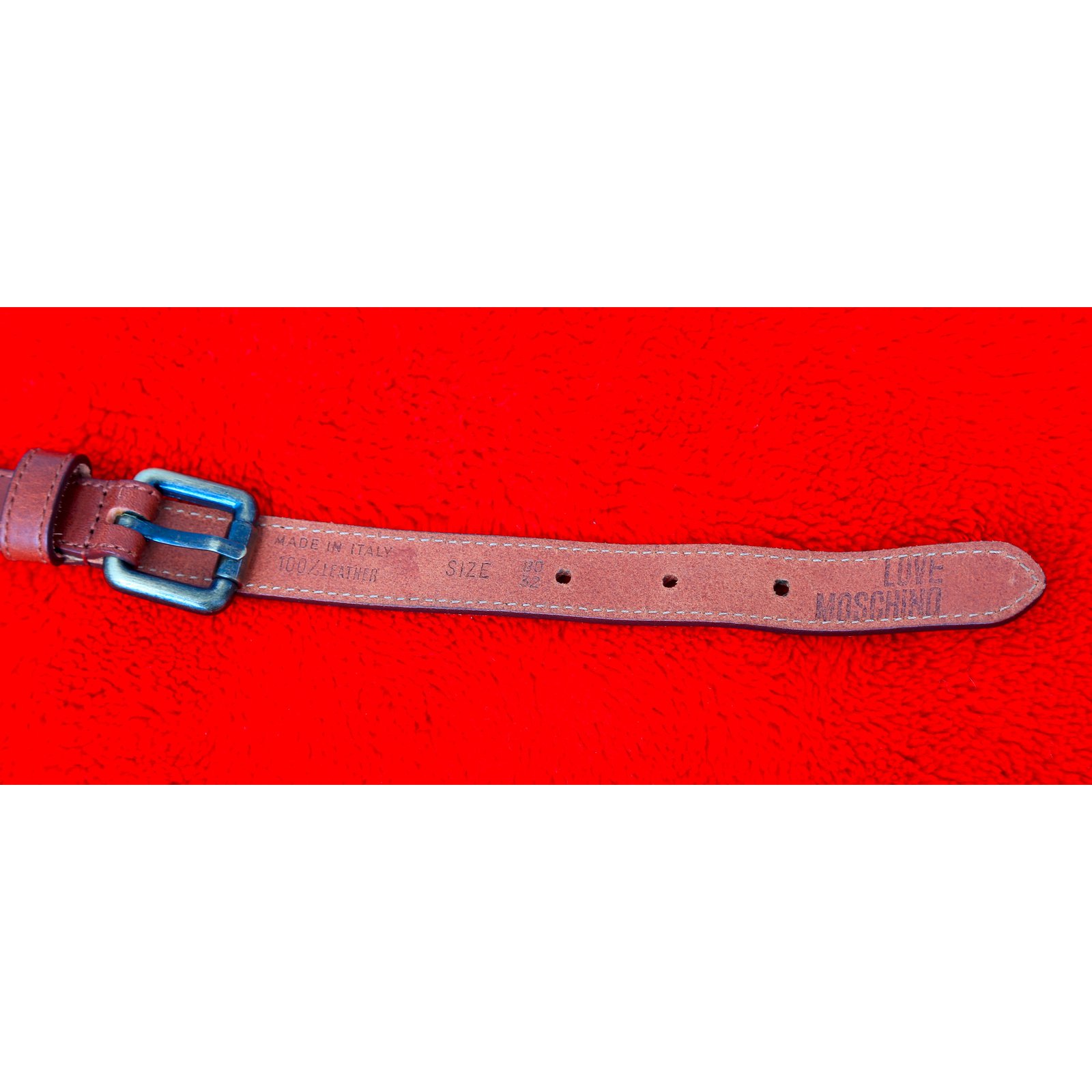 Moschino Belts Brown Leather ref.10040 - Joli Closet