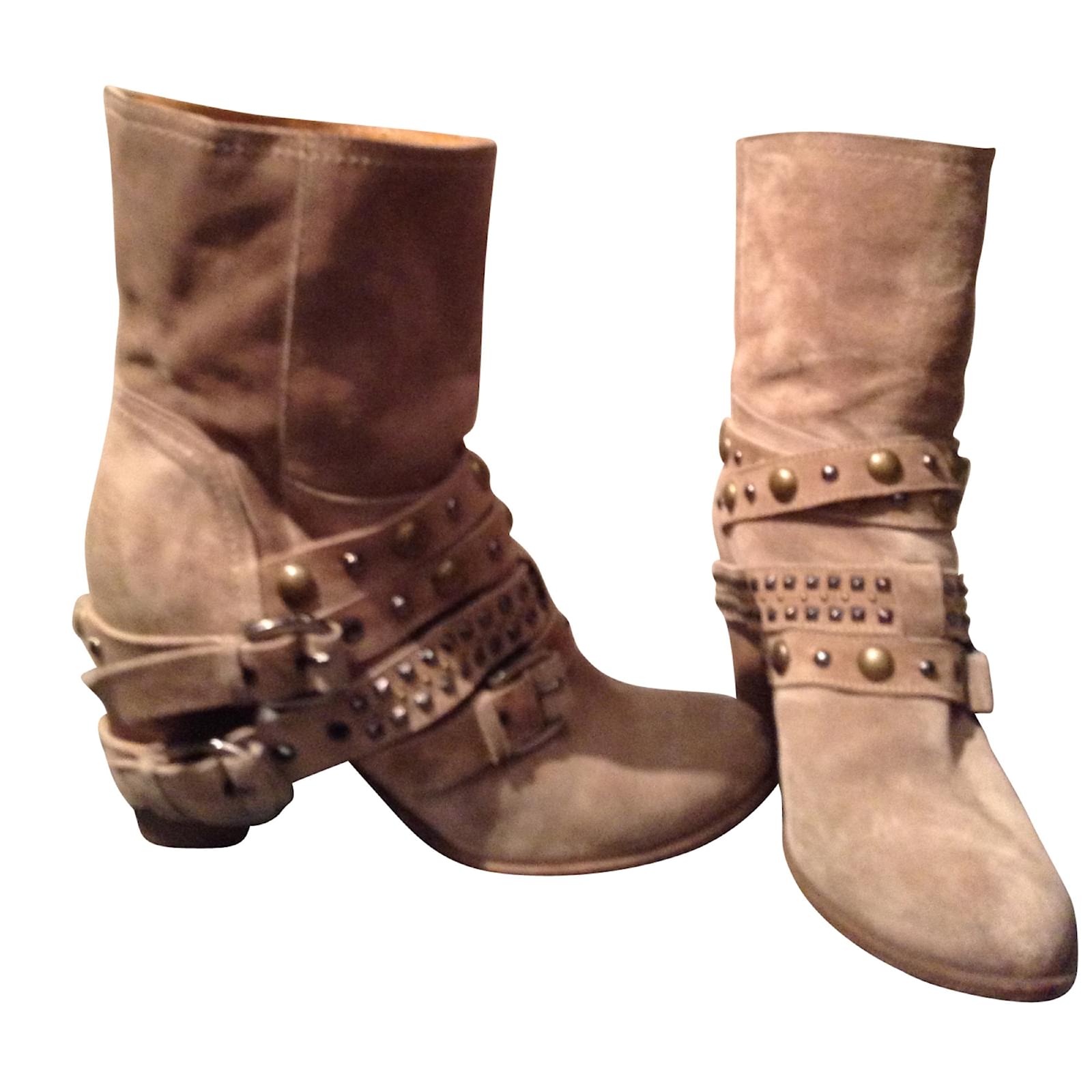 Bottes D'équitation Vero Cuoio En Cuir - Femme - Taille EU 38 / US 7 - Marron - Fermeture éclair