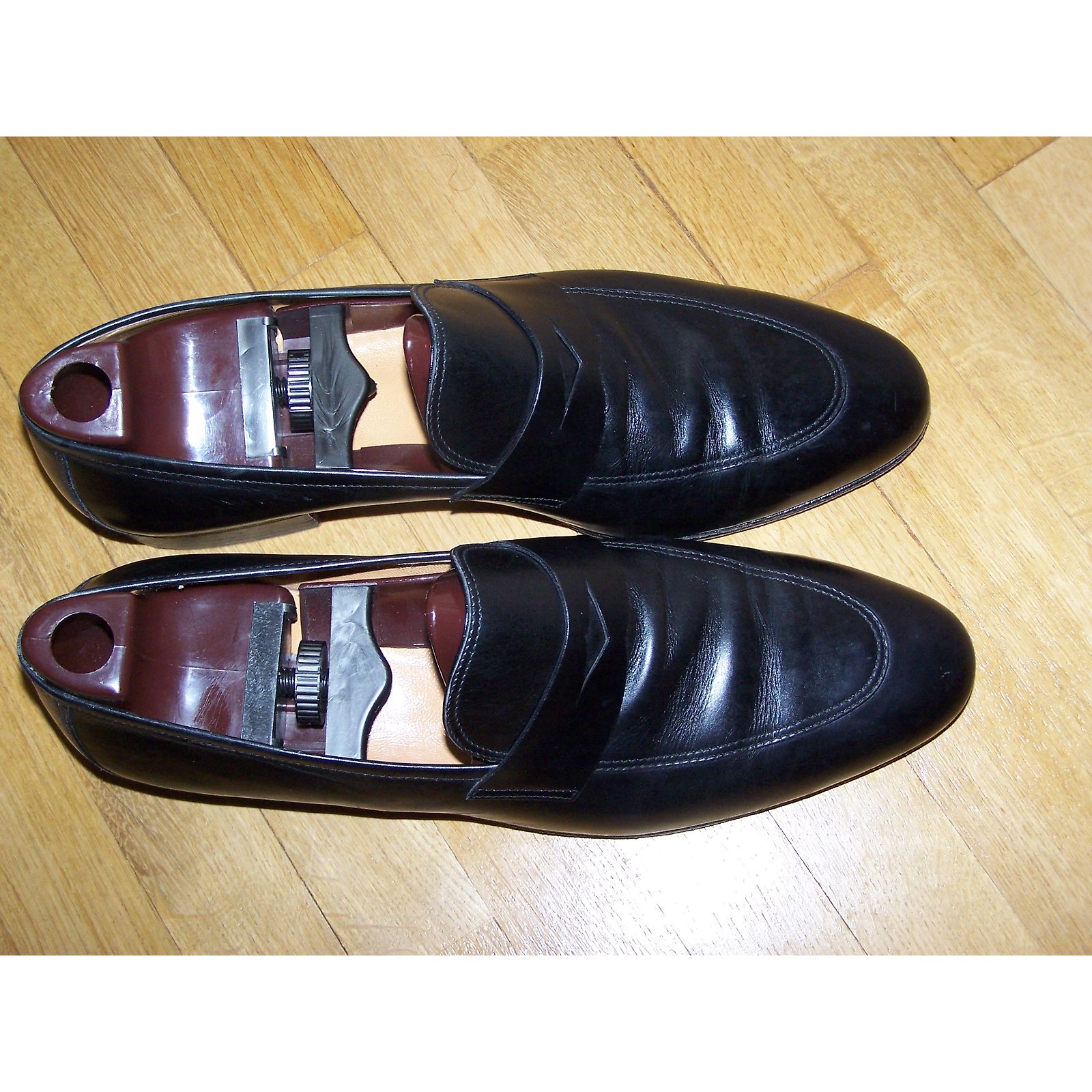 Tanino Crisci Loafers Slip ons Black Leather ref.10158 