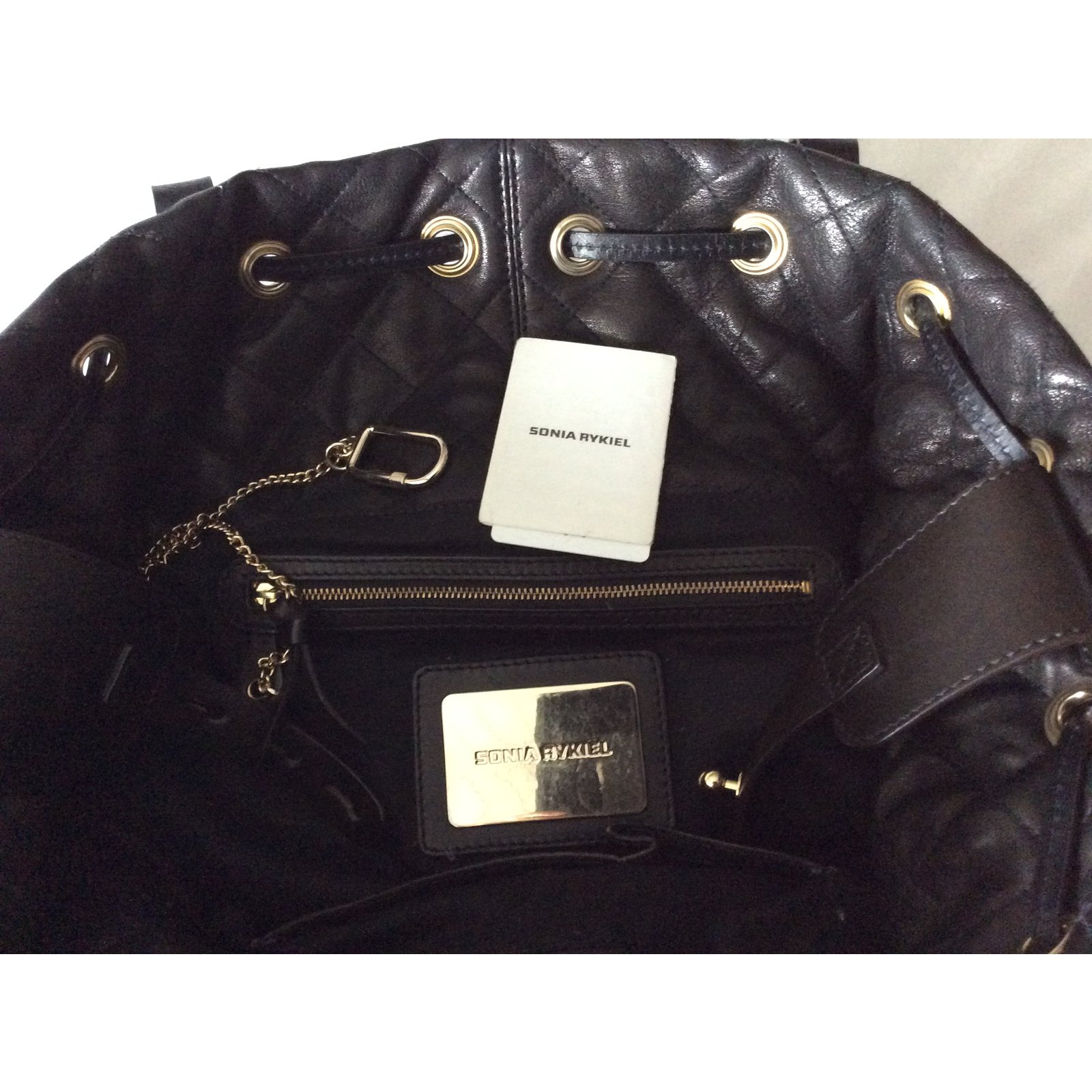 Sonia Rykiel Handbags Black Leather ref.10378 - Joli Closet