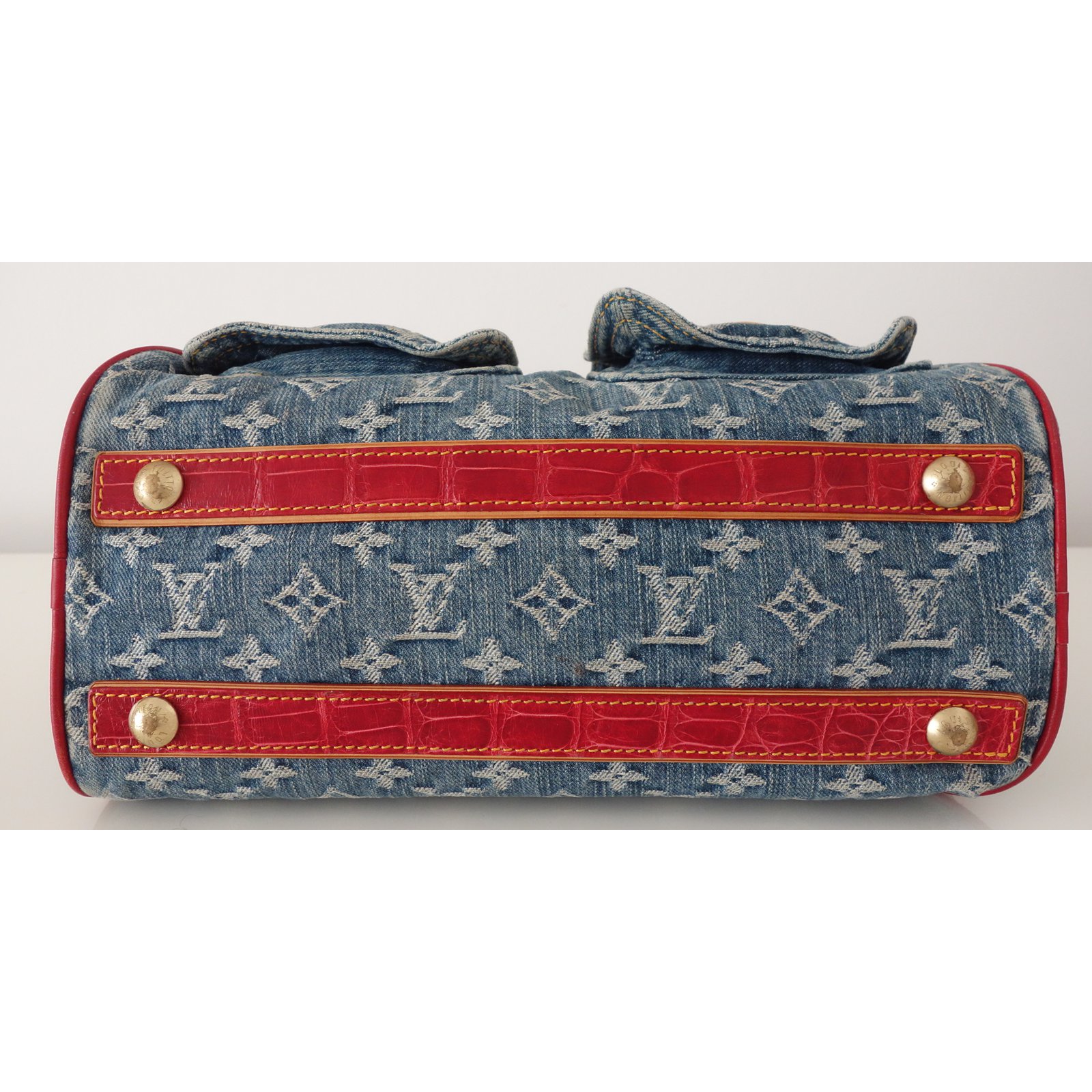 Speedy Louis Vuitton Handbags Blue Exotic leather ref.10758 - Joli