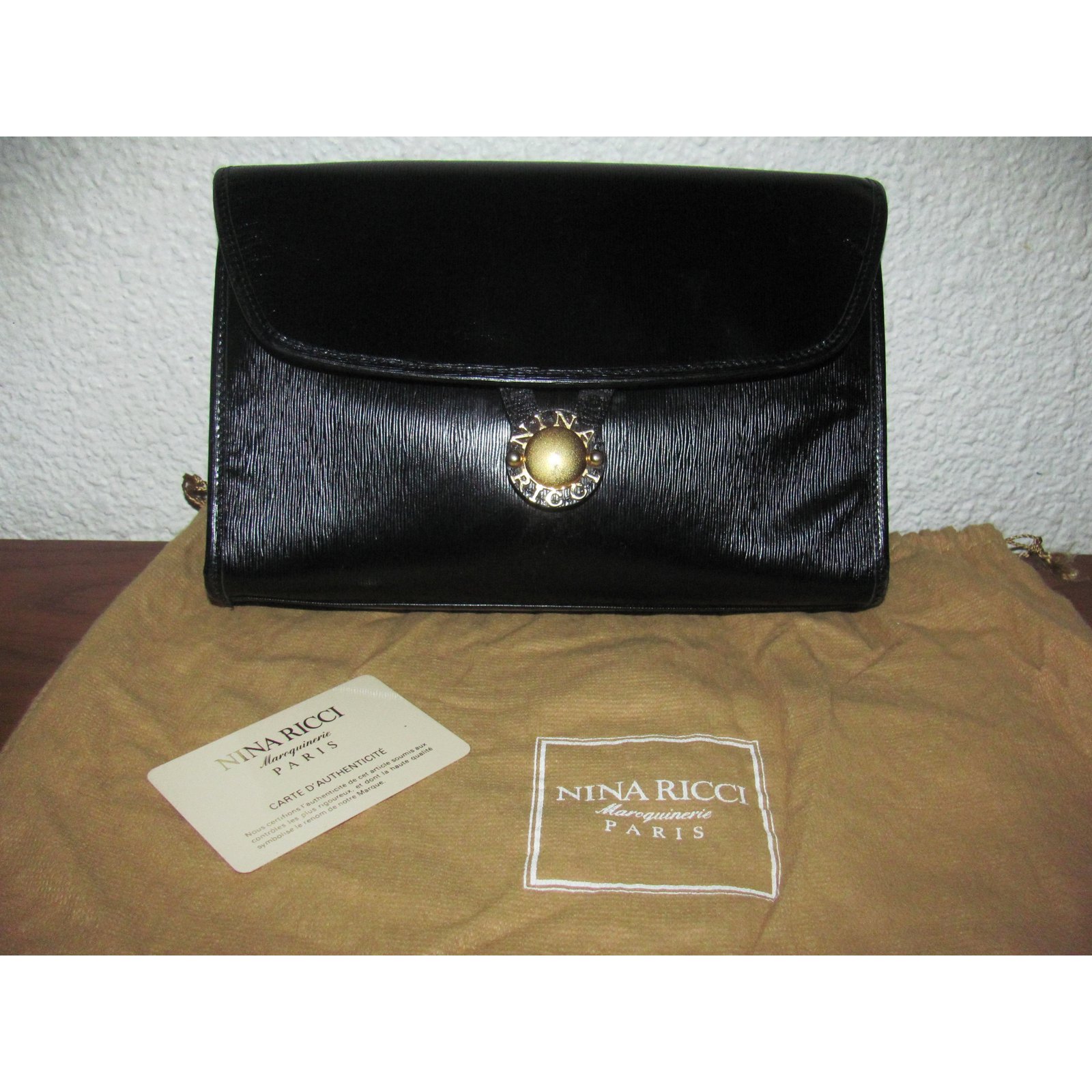 Nina Ricci Handbags Black Exotic leather ref.10875 - Joli Closet